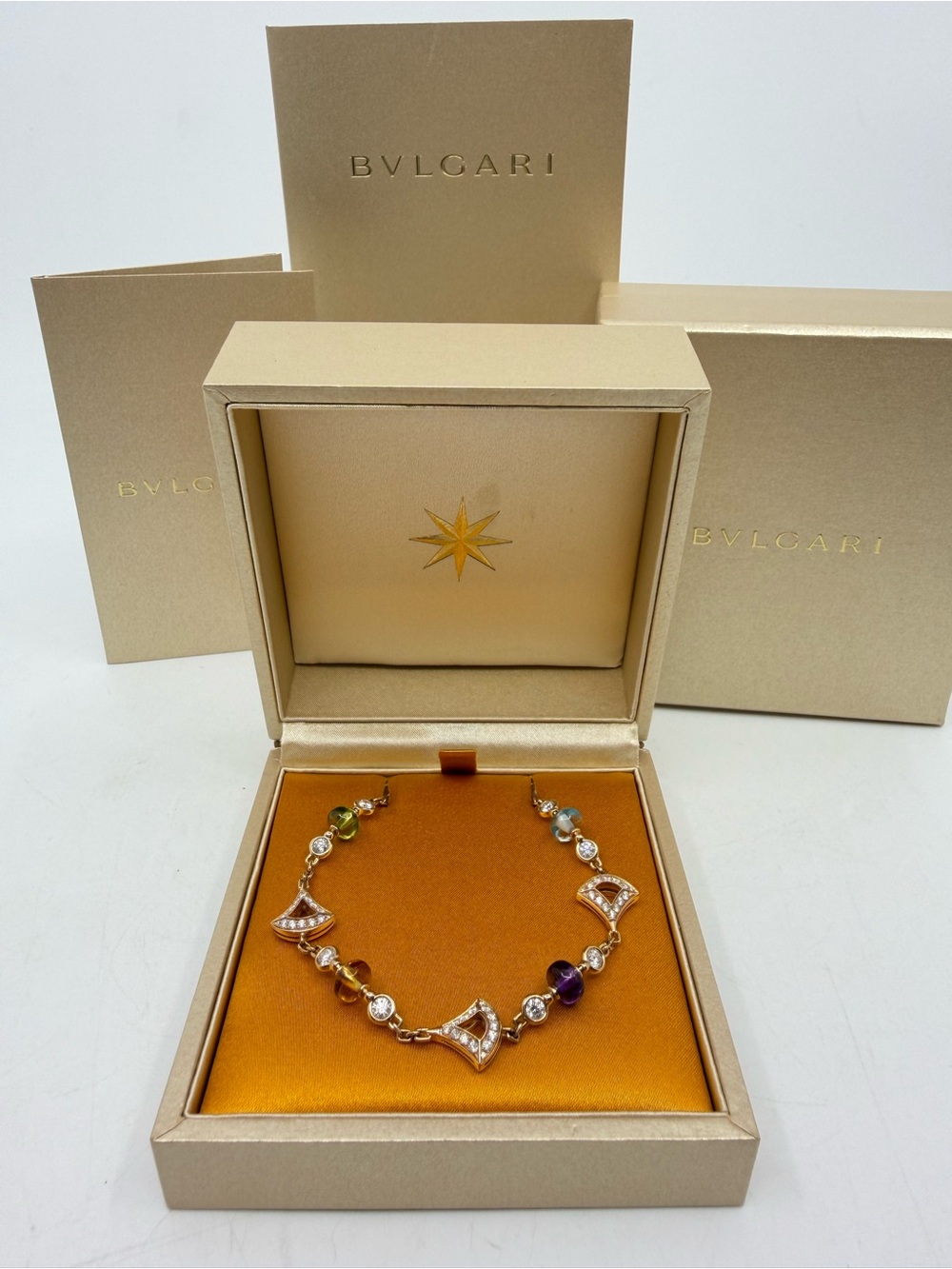 BVLGARI Allegra Multi-Gemstone & Diamond Bracelet